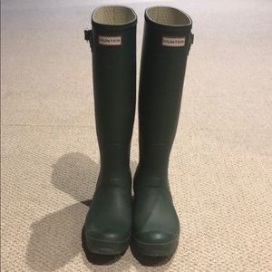 Green hunter boots